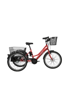 Bisan E-porter Unısex Üç Tekerli Elektrikli Bisiklet 44cm V 24 Jant 3 Vites Kırmızı Siyah Kırmızı Bisan E-porter Unısex Üç Tekerli Elektrikli Bisiklet 44cm V 24 Jant 3 Vites Kırmızı Siyah Kırmızı