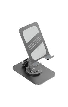 Taşınabilir Katlanabilir 360 Derece Dönebilen Telefon Ve Tablet Standı Metal Uzay Grisi Taşınabilir Katlanabilir 360 Derece Dönebilen Telefon Ve Tablet Standı Metal Uzay Grisi