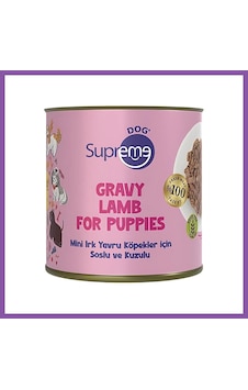 Supreme Dog Mini Irk Yavru Köpekler Için Soslu Ve Kuzulu Konserve Mama 200 Gr - Tekli Bzoshb Supreme Dog Mini Irk Yavru Köpekler Için Soslu Ve Kuzulu Konserve Mama 200 Gr - Tekli Bzoshb