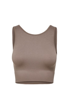 Only Onpjaıa Lıfe Lounge Seam Kadın Crop Bluz Kahve Only Onpjaıa Lıfe Lounge Seam Kadın Crop Bluz Kahve