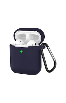 Airpods 1 Ve 2. Nesil İle Uyumlu Premium Lansman Serisi Kadife İç Astarlı Darbe Emici Silikon Kılıf Lacivert Airpods 1 Ve 2. Nesil İle Uyumlu Premium Lansman Serisi Kadife İç Astarlı Darbe Emici Silikon Kılıf Lacivert