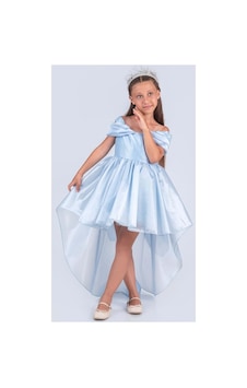 Mnk Baby & Kids Kız Çocuk Düşük Omuz Detaylı Işıltılı Prenses Elbisesi M00760 Mavi Mnk Baby & Kids Kız Çocuk Düşük Omuz Detaylı Işıltılı Prenses Elbisesi M00760 Mavi