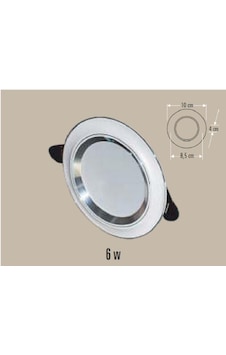 CT-5257 6W/6400K ZEBRA LED ARMATÜR (BEYAZ-KROM) (BEYAZ-12ADET) CATA