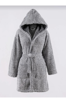 Kapşonlu Welsoft Unisex Peluş Bornoz Sabahlık L Beden Gri Kapşonlu Welsoft Unisex Peluş Bornoz Sabahlık L Beden Gri