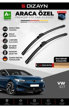 S-dizayn Volkswagen Id.7 Ön Cam Silecek Seti 2023 Üzeri Premium Araca Özel 70-40 Cm A+ Kalite S-dizayn Volkswagen Id.7 Ön Cam Silecek Seti 2023 Üzeri Premium Araca Özel 70-40 Cm A+ Kalite