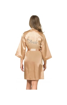 Mtm My The Mall Gold Kısa Saten Bride Sabahlık Gold Mtm My The Mall Gold Kısa Saten Bride Sabahlık Gold