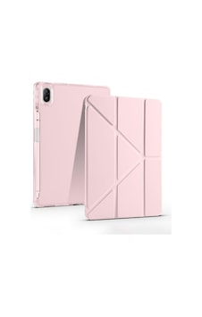 Aksesuarcim Huawei Matepad 11 2021/2023 İle Uyumlu Kılıf Silikon Yumuşak Kalem Bölmeli Esnek 4 Farklı Stand Olabilen Tablet Kılıfı Rose Gold Sku: Zeusb0hcl88bcx Arka Kapak