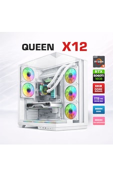 Xaser Queen X12 R5-7500F 32 GB 1 TB SSD 16 GB RTX5060Ti Free Dos Masaüstü Oyuncu Bilgisayarı Xaser Queen X12 R5-7500F 32 GB 1 TB SSD 16 GB RTX5060Ti Free Dos Masaüstü Oyuncu Bilgisayarı