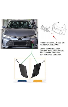 Toyota Corolla Ön Çeki Demir Kapağı E210 Kasa 2019 Ve Sonrası Toyota Corolla Ön Çeki Demir Kapağı E210 Kasa 2019 Ve Sonrası