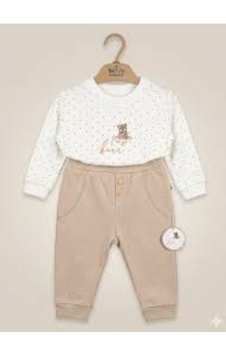 Bistyle 2li Takım New So Bear Bej - Ekru Bej