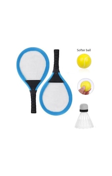 Badminton Seti Ve Soft Tenis Topu - Rkt-35 - Mavi Badminton Seti Ve Soft Tenis Topu - Rkt-35 - Mavi
