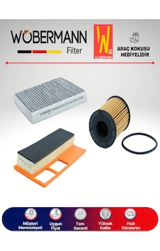 Wöbermann Fiat Linea 1.3 Multijet Filtre Bakım Seti 2007-2012 66kw 3'lü Karbonlu Wöbermann Fiat Linea 1.3 Multijet Filtre Bakım Seti 2007-2012 66kw 3'lü Karbonlu