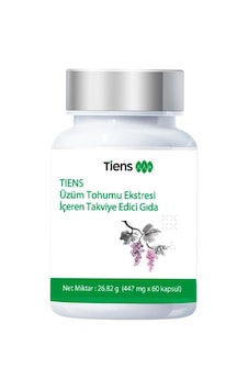 Tiens Üzüm Tohumu Eki İçeren Takviye Edici Gıda 60 Kapsül Tiens Üzüm Tohumu Eki İçeren Takviye Edici Gıda 60 Kapsül