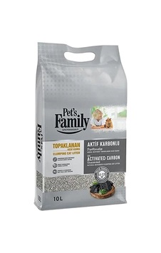 Pet's Family Aktif Karbonlu Topaklanan Kedi Kumu 10 Lt Pet's Family Aktif Karbonlu Topaklanan Kedi Kumu 10 Lt