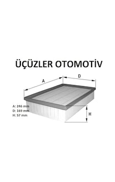 Hava Filtresi Marea Bravo Brava Alfa Fıl 1444Q6 4652065 Hava Filtresi Marea Bravo Brava Alfa Fıl 1444Q6 4652065