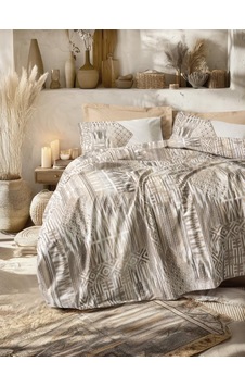Cotton Box Ethnic Amara Çift Kişilik Nevresim Takımı HARDAL Cotton Box Ethnic Amara Çift Kişilik Nevresim Takımı HARDAL