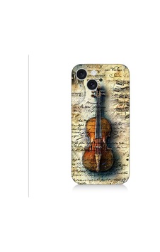 Apple Uyumlu iPhone 15 Plus Eski Keman Desenli Silikon Kılıf Silikon Apple Uyumlu iPhone 15 Plus Eski Keman Desenli Silikon Kılıf Silikon