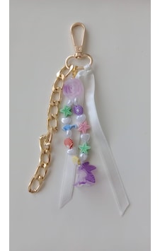 Wisheratelier Renkli Boncuk Temalı Çanta Charmı-anahtarlık Çok Renkli Wisheratelier Renkli Boncuk Temalı Çanta Charmı-anahtarlık Çok Renkli