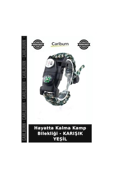 Hayatta Kalma Kamp Bilekliği - Karışık Yeşil Fonksiyonel Takı Yol Gösterici Sesli Uyarıcı Çok Renkli Hayatta Kalma Kamp Bilekliği - Karışık Yeşil Fonksiyonel Takı Yol Gösterici Sesli Uyarıcı Çok Renkli