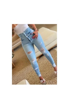 Butik İstanbul Kadın Yüksek Belli Önden Düğmeli Yırtık Detaylı Kot Pantolon Mavi Butik İstanbul Kadın Yüksek Belli Önden Düğmeli Yırtık Detaylı Kot Pantolon Mavi