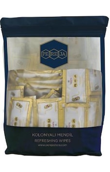 Pereja Limon Kolonyalı Mendil 50li Tekli Pereja Limon Kolonyalı Mendil 50li Tekli