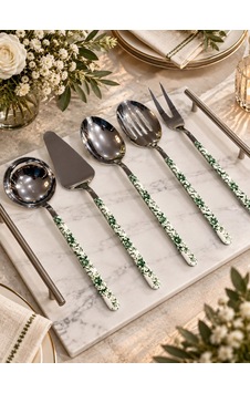 5 Parça Sos Kepçe Servis Takımı Floral Green-7966 Çok Renkli 5 Parça Sos Kepçe Servis Takımı Floral Green-7966 Çok Renkli