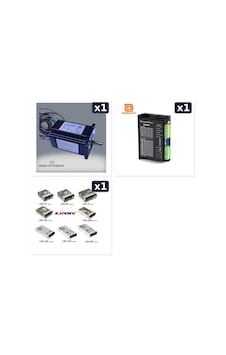 3 Nm Nema 24 Step Motor + Dm556 Sürücü + 48v Güç Kaynağı Tek Eksen Seti 3 Nm Nema 24 Step Motor + Dm556 Sürücü + 48v Güç Kaynağı Tek Eksen Seti