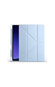 Aksesuarcim S9 Sm-x710 X716b X718u İle Uyumlu Kılıf Silikon Yumuşak Kalem Bölmeli Esnek 4 Farklı Stand Olabilen Tablet Kılıfı Mavi Sku: Zeusb0fhj8rtph Arka Kapak