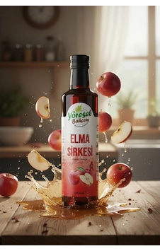 Yöresel Bahçem Elma Sirkesi Doğal Fermantasyon 500 Ml