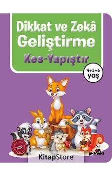 Dikkat ve Zeka Geliştirme: Kes - Yapıştır 4 5 6 Yaş- Panda Dikkat ve Zeka Geliştirme: Kes - Yapıştır 4 5 6 Yaş- Panda