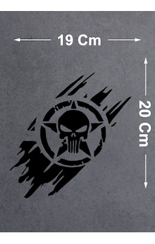 Kurukafa Punisher Sticker 2 Adet - Araba Oto Cam Motosiklet Karavan Sticker - 4x4 Offroad Kamp Adventure Sticker - 00100 20x19 Cm Kurukafa Punisher Sticker 2 Adet - Araba Oto Cam Motosiklet Karavan Sticker - 4x4 Offroad Kamp Adventure Sticker - 00100 20x19 Cm