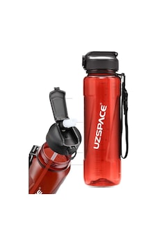 Uzspace 1000 Ml Kırmızı Tritan Matara - Silikon Pipet Ağızlık - K Uzspace 1000 Ml Kırmızı Tritan Matara - Silikon Pipet Ağızlık - K