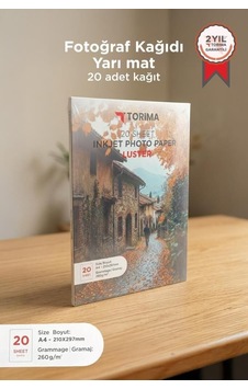 Özel Üretim A4 Yarı Mat Fotoğraf Kağıdı 260 G/m² 20 Adet Ofis Albüm Kağıt Özel Üretim A4 Yarı Mat Fotoğraf Kağıdı 260 G/m² 20 Adet Ofis Albüm Kağıt