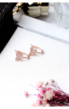 Encili Silver 925 Ayar Gümüş Taşlı Kelebek Model Rose Renk Çocuk Encili Silver 925 Ayar Gümüş Taşlı Kelebek Model Rose Renk Çocuk