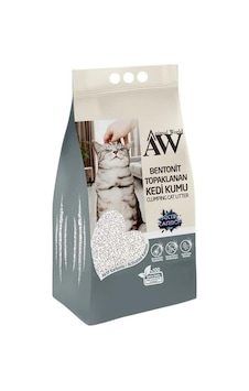 Animal World Aktif Karbonlu Topaklaşan Bentonit Kedi Kumu 10 L