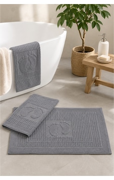 3'lü Banyo Paspası Ayak Havlusu 50x70 Cm %100 Pamuk, Yumuşak Dokulu, Hızlı Su Emici, Banyo Paspas Seti Açık Gri 3'lü Banyo Paspası Ayak Havlusu 50x70 Cm %100 Pamuk, Yumuşak Dokulu, Hızlı Su Emici, Banyo Paspas Seti Açık Gri