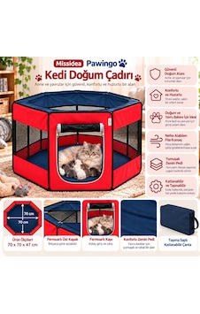 Missidea Pawingo Kırmızı Kedi Ve Köpek Doğum Çadırı Katlanabilir Pet Oyun Alanı Ve Yuvası Missidea Pawingo Kırmızı Kedi Ve Köpek Doğum Çadırı Katlanabilir Pet Oyun Alanı Ve Yuvası