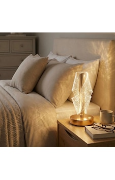 Plentiful Çapraz Kavisli Ters Kristal Simli Led Masa Lambası Gold Gövdeli, Dokunmatik, 3 Kademe Işık Ayarlı Şarjlı Dekoratif Lamba Plentiful Çapraz Kavisli Ters Kristal Simli Led Masa Lambası Gold Gövdeli, Dokunmatik, 3 Kademe Işık Ayarlı Şarjlı Dekoratif Lamba