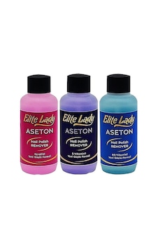 Elite Lady Aseton Oje Sil 125ml B5 Keratin E Vitamin - 12'li Paket Elite Lady Aseton Oje Sil 125ml B5 Keratin E Vitamin - 12'li Paket