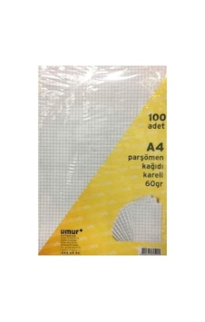 Umur Parşömen Kağıdı A4 60gr 100lü Kareli Kağıt Umur Parşömen Kağıdı A4 60gr 100lü Kareli Kağıt