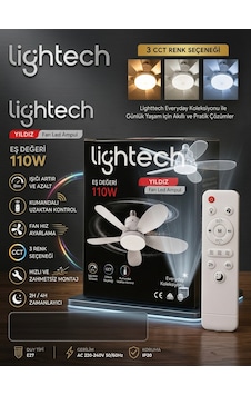 Lightech Yıldız 110w Fanlı Led Ampul Pervane Ampul