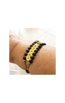 Oriental Kuyumculuk Jewellery Pullu Osmanlı Tuğralı Oniks Taşlı Bileklik Sarı Oriental Kuyumculuk Jewellery Pullu Osmanlı Tuğralı Oniks Taşlı Bileklik Sarı