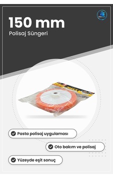 Pasta Polisaj Süngeri 150 Mm Oto Bakım Sünger Araç Boya Parlatma Pasta Polisaj Süngeri 150 Mm Oto Bakım Sünger Araç Boya Parlatma