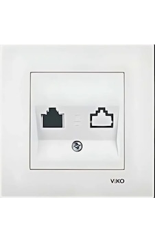 Viko Karre/meridian Data Prizi Jacksız Beyaz Çerçevesiz 90967x62 Viko Viko Karre/meridian Data Prizi Jacksız Beyaz Çerçevesiz 90967x62 Viko