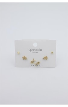 Çoklu Set Küpe - Altın 6439996 52326363 Çoklu Set Küpe - Altın 6439996 52326363
