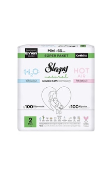 Sleepy Natural Double Soft Süper 2 Mini 3-6 Kg 68'li 2'li Paket