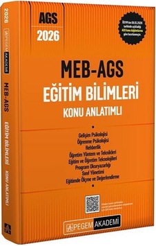 Pegem 2026 Meb-ags Eğitim Bilimleri Konu Anlatımlı Pegem Akademi Yayınları Pegem 2026 Meb-ags Eğitim Bilimleri Konu Anlatımlı Pegem Akademi Yayınları