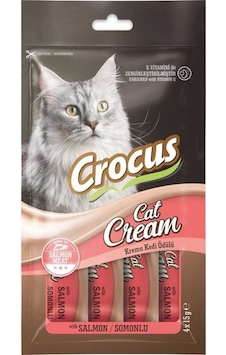 Crocus Somonlu Krema Kedi Ödülü 4 15 Gr Crocus Somonlu Krema Kedi Ödülü 4 15 Gr