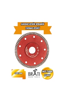 Hassas Kesim Ince Turbo Elmas Seramik - Fayans Kesici 115 1,2x22.23mm Hassas Kesim Ince Turbo Elmas Seramik - Fayans Kesici 115 1,2x22.23mm