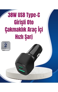 Power Delivery Destekli 38w Araç Tipi Hızlı Şarj Cihazı - Lisinya Power Delivery Destekli 38w Araç Tipi Hızlı Şarj Cihazı - Lisinya